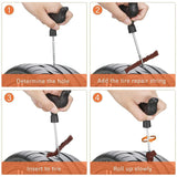 32 Pcs Tire Plug Repair Kit, T Handle Tools and Rubber Strings for Tubeless Tires Cars Trucks In Australia - Darrahopens