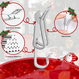 50 Pcs Metal Christmas Light Clips, Durable Gutter Hooks for Roof Shingles String Lights, Silver In Australia - Darrahopens