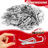 50 Pcs Metal Christmas Light Clips, Durable Gutter Hooks for Roof Shingles String Lights, Silver In Australia - Darrahopens