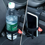 6 Pcs Car Window Cup Holders, Portable Hanging Drink Mounts for Truck RV Car Doors, Black