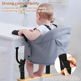 Baby High Chair Footrest, Adjustable Bamboo Foot Support with Straps for Hook On Highchairs In Australia - Darrahopens