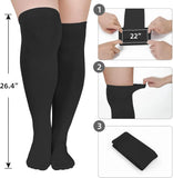 Plus Size Thigh High Socks, Rainbow Striped Over Knee Stockings for Cosplay Party, One Size In Australia - Darrahopens