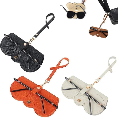 3 Pcs Soft Leather Sunglasses Cases, Slim Eyeglass Pouches with Wrist Strap for Travel In Australia - Darrahopens