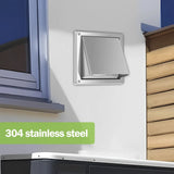 4 Inch Stainless Steel Dryer Vent Cover, Weatherproof Gravity Flap Wall Exhaust Vent for Home Dryer In Australia - Darrahopens