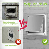 4 Inch Stainless Steel Dryer Vent Cover, Weatherproof Gravity Flap Wall Exhaust Vent for Home Dryer