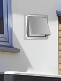 4 Inch Stainless Steel Dryer Vent Cover, Weatherproof Gravity Flap Wall Exhaust Vent for Home Dryer