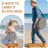 Cowboy Hat Storage Box, Collapsible Felt Hat Organizer with Handles Clear Window, Gray 17 x 10 In