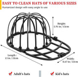 Hat Washer Cage, Heavy Duty Baseball Cap Cleaner and Shaper for Washing Machine, Black In Australia - Darrahopens