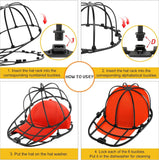 Hat Washer Cage, Heavy Duty Baseball Cap Cleaner and Shaper for Washing Machine, Black In Australia - Darrahopens