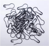 1000 Pcs Metal Gourd Safety Pins, 0.8 Inch Clothing Craft Tailor DIY Accessory Pins, Black