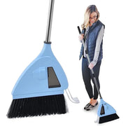 2 In 1 Cordless Vacuum Broom Cleaner, USB Rechargeable Quiet Sweeper for Home Office, Blue In Australia - Darrahopens