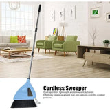 2 In 1 Cordless Vacuum Broom Cleaner, USB Rechargeable Quiet Sweeper for Home Office, Blue In Australia - Darrahopens