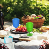 2 Pack Collapsible Silicone Wine Glasses, BPA Free Travel Cups for Camping Picnics, Pink In Australia - Darrahopens