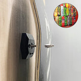2 Pack Skateboard Wall Mount Hangers, Reinforced ABS Floating Display Racks for Longboards, Black