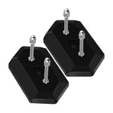 2 Pack Skateboard Wall Mount Hangers, Reinforced ABS Floating Display Racks for Longboards, Black