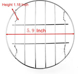 2 Pcs Stainless Steel Steaming Rack Set, Round Trivet Cooling Stand for Pot Pressure Cooker, 5.9 Inch In Australia - Darrahopens