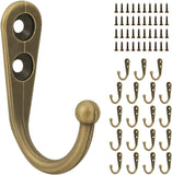20 Pcs Small Wall Hooks, Zinc Alloy Key Coat Cup Hooks with Stainless Screws, Bronze In Australia - Darrahopens