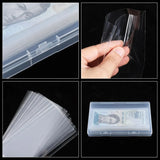 200 Pcs Currency Sleeves, Clear Plastic Banknote Protectors with Storage Box, 6.9 x 3.2 In