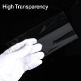 200 Pcs Currency Sleeves, Clear Plastic Banknote Protectors with Storage Box, 6.9 x 3.2 In