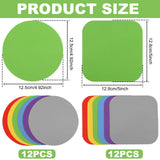 24 Pack Silicone Jar Gripper Pads, Honeycomb Non Slip Jar Opener Mats for Seniors, 6 Colors