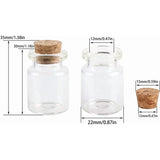 24 Pcs Mini Glass Bottles with Cork Stoppers, 5ml Clear Vials for Crafts Wedding Favors In Australia - Darrahopens