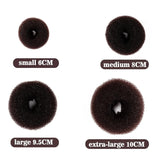27 Pcs Hair Bun Maker Set, 7 Mesh Donut Rings and 20 U Pins for Ballet Buns Updos, Brown In Australia - Darrahopens