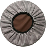2 Pack Round Bar Stool Covers, Waterproof PU Leather Anti Slip Seat Slipcovers, 14 Inch Brown In Australia - Darrahopens