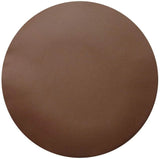 2 Pack Round Bar Stool Covers, Waterproof PU Leather Anti Slip Seat Slipcovers, 16 Inch Brown