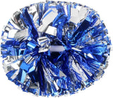 6 Pcs Metallic Cheerleading Pom Poms with Baton Handles for Sports Team Parties, Blue Silver In Australia - Darrahopens