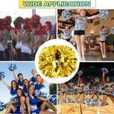 6 Pcs Metallic Cheerleading Pom Poms with Baton Handles for Sports Team Parties, Gold In Australia - Darrahopens