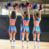 6 Pcs Metallic Cheerleading Pom Poms with Baton Handles for Sports Team Parties, Red Silver In Australia - Darrahopens