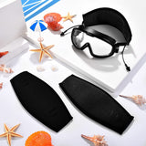 3 Pack Neoprene Diving Mask Strap Covers, Hair Protector Wraps for Snorkeling, Black 7.5 x 3.5 In In Australia - Darrahopens