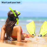 3 Pack Neoprene Diving Mask Strap Covers, Hair Protector Wraps for Snorkeling, Black 7.5 x 3.5 In In Australia - Darrahopens