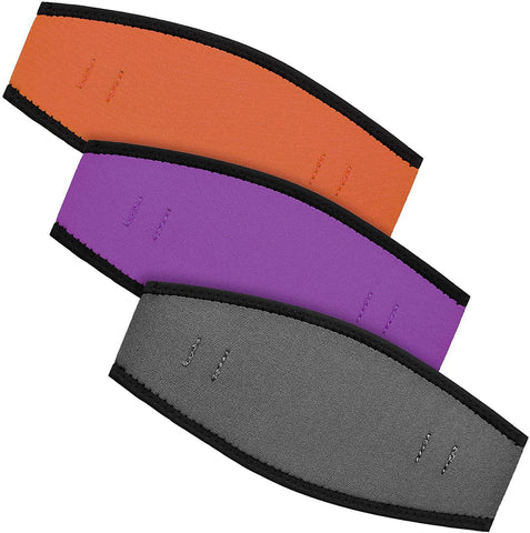 3 Pack Neoprene Diving Mask Strap Covers, Hair Protector Wraps for Snorkeling, 7.5 x 3.5 In In Australia - Darrahopens