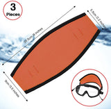 3 Pack Neoprene Diving Mask Strap Covers, Hair Protector Wraps for Snorkeling, 7.5 x 3.5 In In Australia - Darrahopens