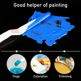 30 Pcs Plastic Palette Knives Set, Flexible Painting Spatulas for Acrylic Oil Mixing, White In Australia - Darrahopens