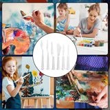 30 Pcs Plastic Palette Knives Set, Flexible Painting Spatulas for Acrylic Oil Mixing, White In Australia - Darrahopens