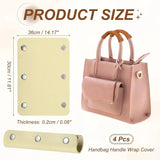 4 Pcs Handbag Handle Covers, PVC Leather Grip Protectors with Suede Lining for Tote Bags, Beige In Australia - Darrahopens