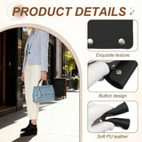 4 Pcs Handbag Handle Covers, PVC Leather Grip Protectors with Buckles, Beige and Black In Australia - Darrahopens