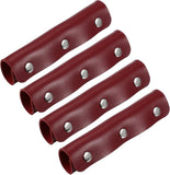 4 Pcs Handbag Handle Covers, PVC Leather Non Slip Grip Protectors with Buckles, Burgundy In Australia - Darrahopens