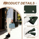 4 Pcs Handbag Handle Covers, PVC Leather Grip Protectors with Suede Lining, Dark Green In Australia - Darrahopens
