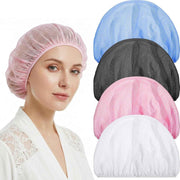 4 Pcs Mesh Sleep Bonnets for Women, Breathable Elastic Hair Nets, Pink Blue White Black In Australia - Darrahopens