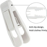 40 Pack Hanger Clips, Strong Plastic Pinch Grip Clips for Pants Skirts on Slim Hangers, White In Australia - Darrahopens