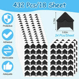 432 Pcs Self Adhesive Photo Corners, Acid Free Stickers for Albums Scrapbooking, Black In Australia - Darrahopens