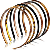 6 Pcs Thin Plastic Headbands, Non Slip Teeth Hair Bands for Women Makeup, Multi Color 8mm In Australia - Darrahopens