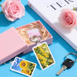 6 Pack Acrylic Photo Keychains, Double Sided Clear Picture Frame Keyrings, 2.75 x 1.97 In In Australia - Darrahopens