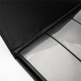 60 Pocket Paper Money Collection Album, PU Leather Banknote Stamp Ticket Binder, Black