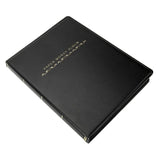 60 Pocket Paper Money Collection Album, PU Leather Banknote Stamp Ticket Binder, Black