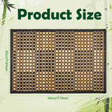 8 Pack Bamboo Placemats, Heat Resistant Anti Slip Washable Table Mats, Natural Black Brown In Australia - Darrahopens