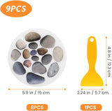 8 Pcs Non Slip Bathtub Stickers, Cobblestone Shower Decals with Scraper, Assorted Colors In Australia - Darrahopens